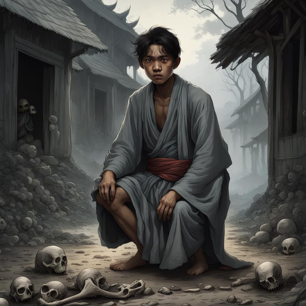 Thai Man Finds Bones in Abandoned Village