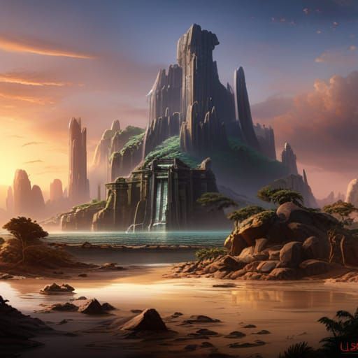 Detailed Matte Painting of Sobek in Fantasy Art Style