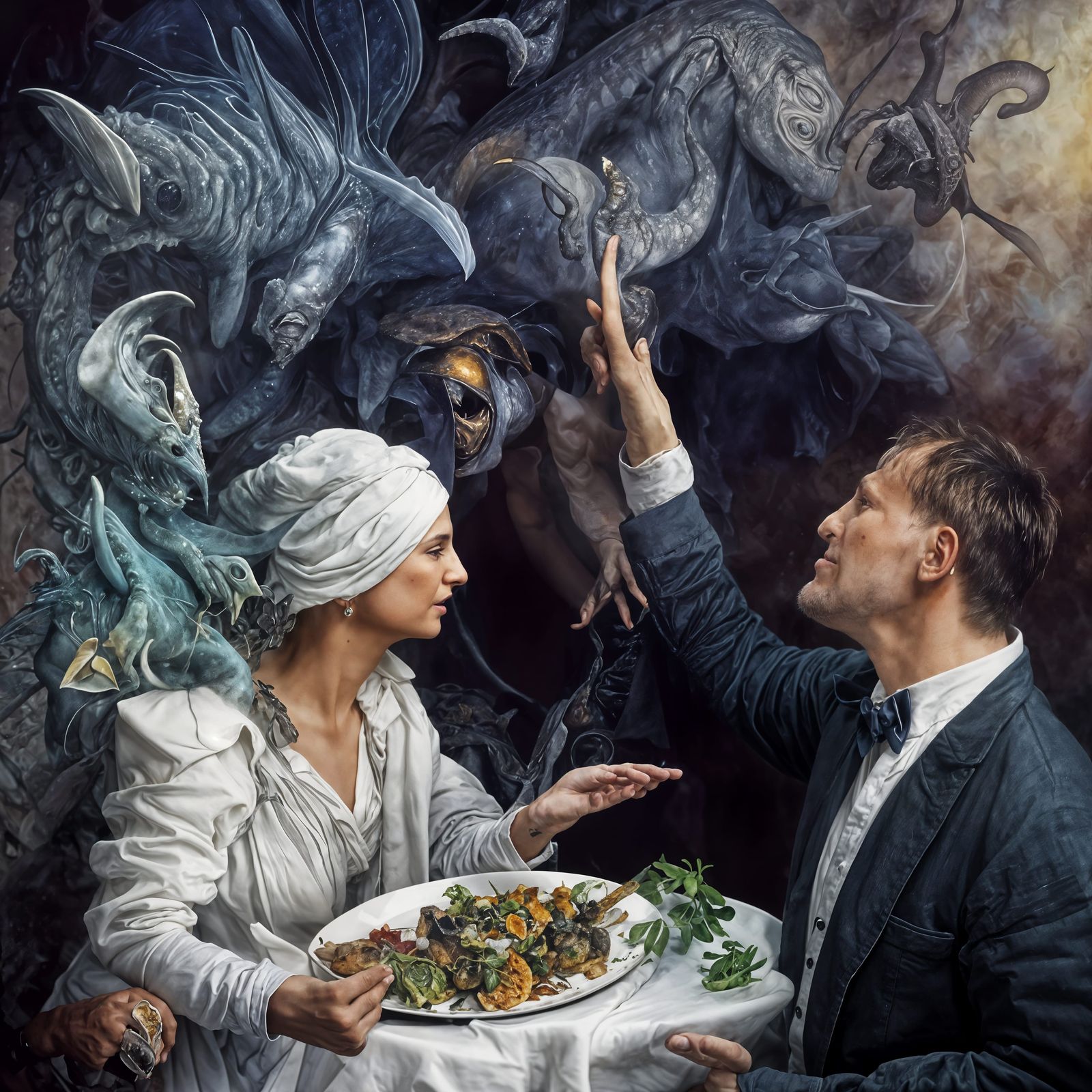 "No Darling! Do Not touch the Creatures! Do I have to tell you everything!?" said the Woman whose 'Date' was clueless at...