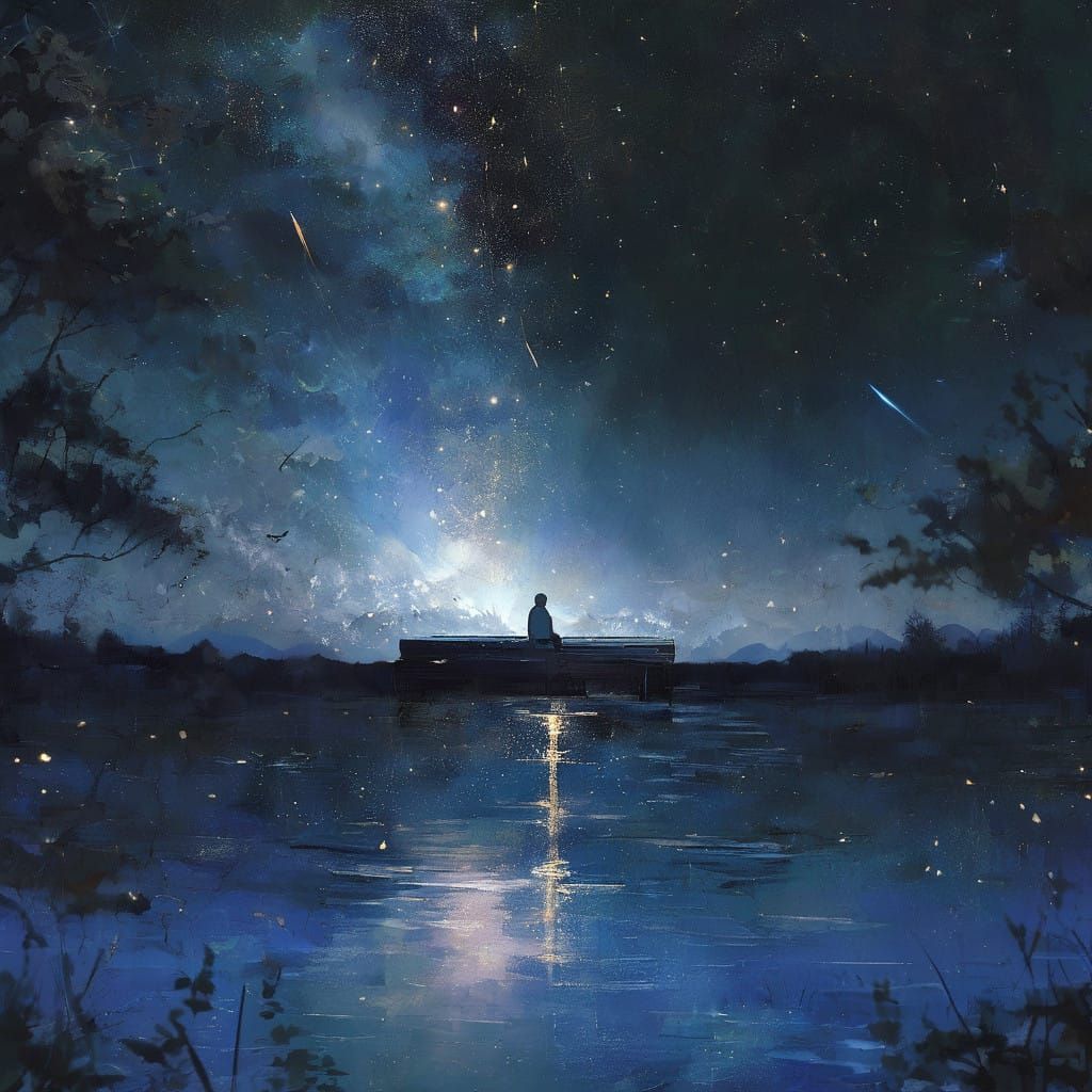 Man Lost in Cosmic Beauty