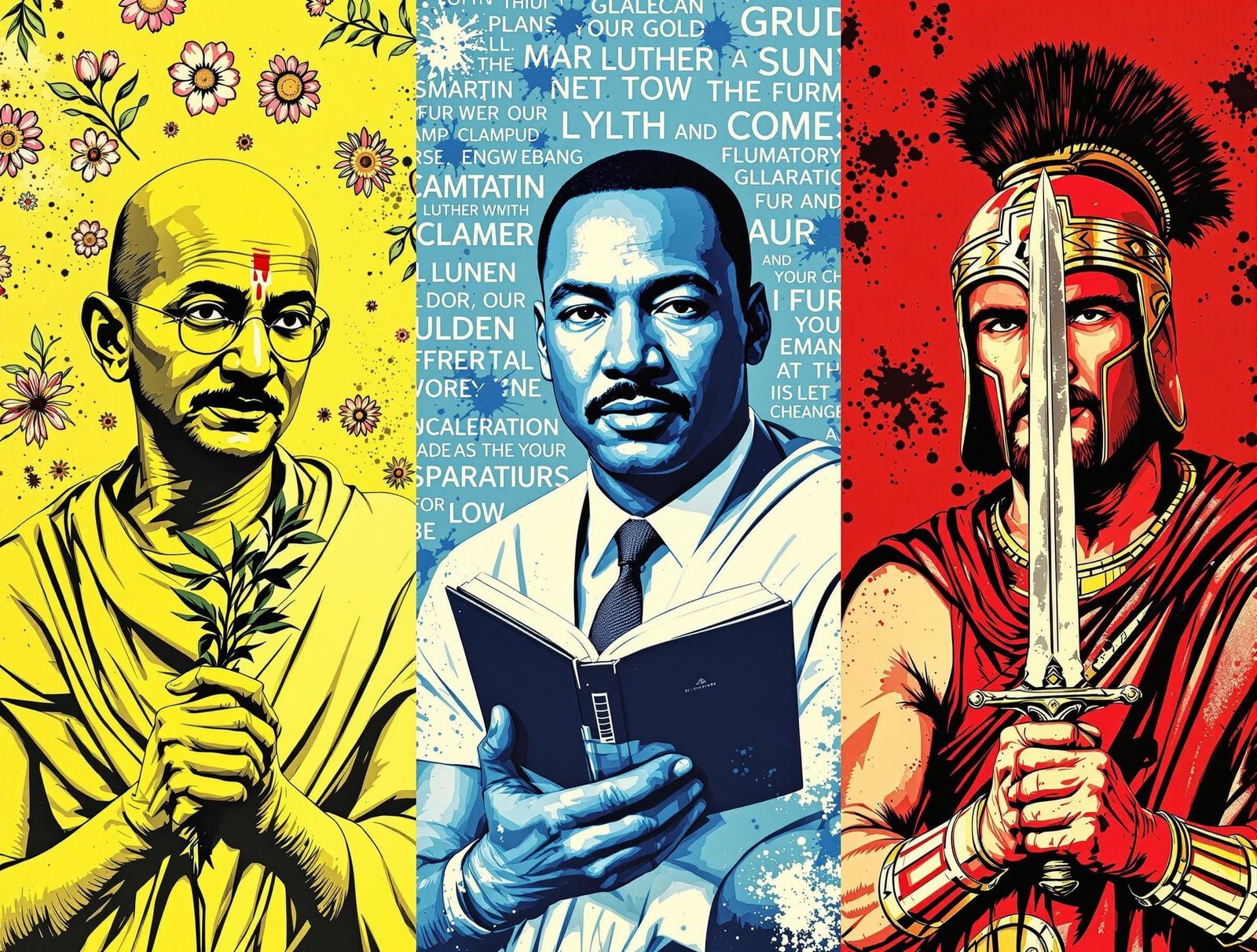 Vibrant Pop Art Portraits of Leaders in Bold Colors