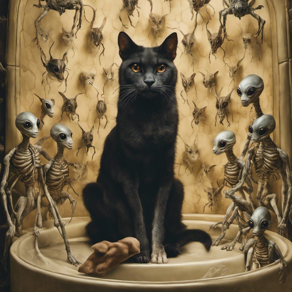 Alien People and Pets in Photorealistic Style