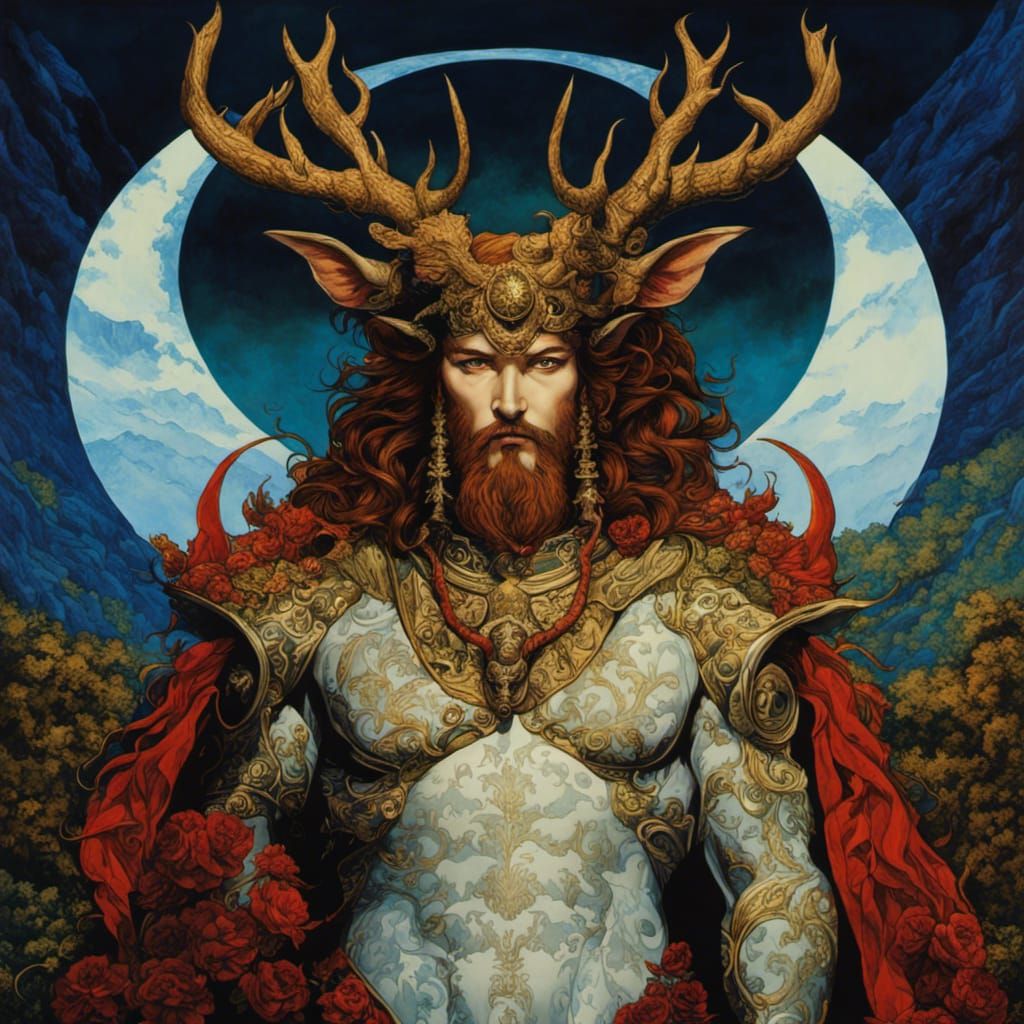 Cernunnos, Gaelic Horned God of Wild Places