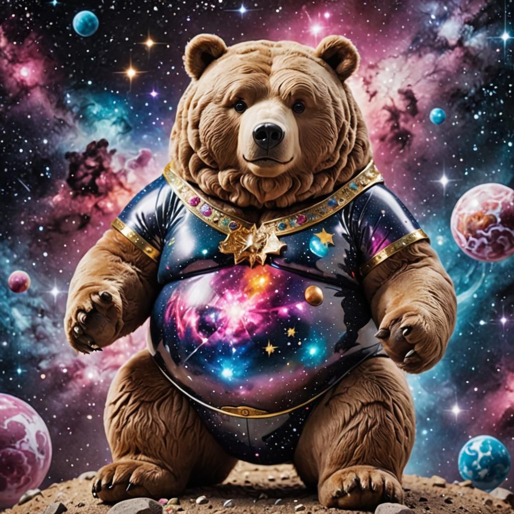 Cosmic Bear-Barbie Emanating Galactic Entities