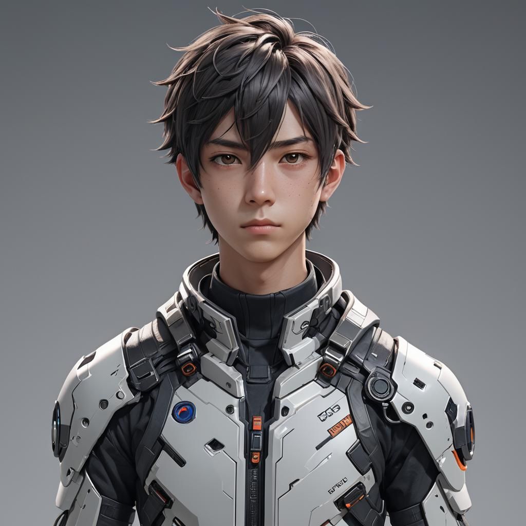 Sci-Fi Boy in 3D Anime Art Style