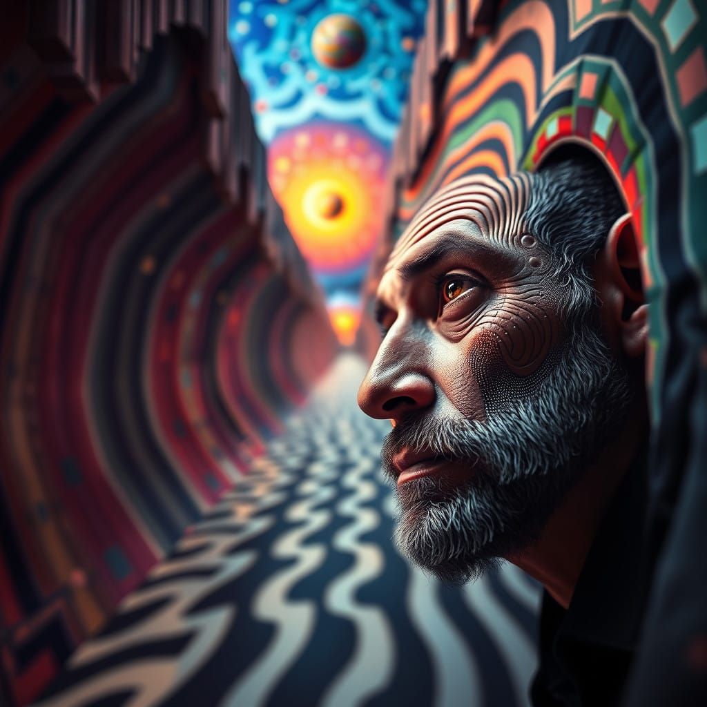 Surreal, Dreamlike Portraits in Vibrant, Abstract Colors