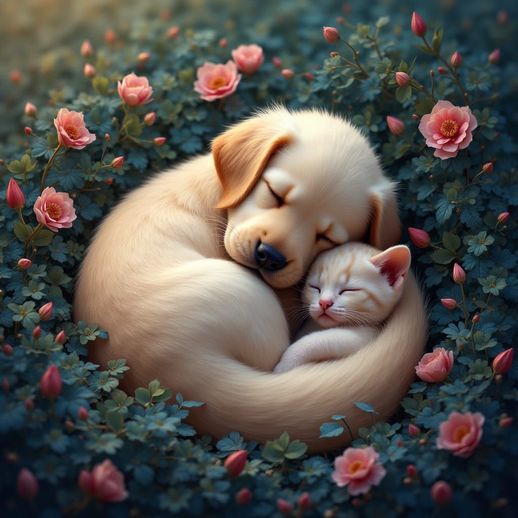 Whimsical Friends in Enchanted Slumber