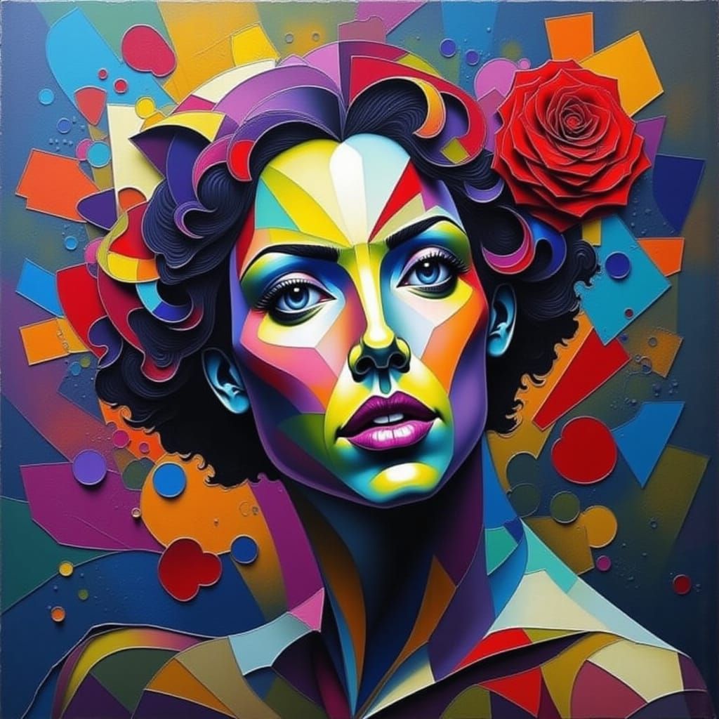 Abstract Geometric Figures in Mystical Landscape