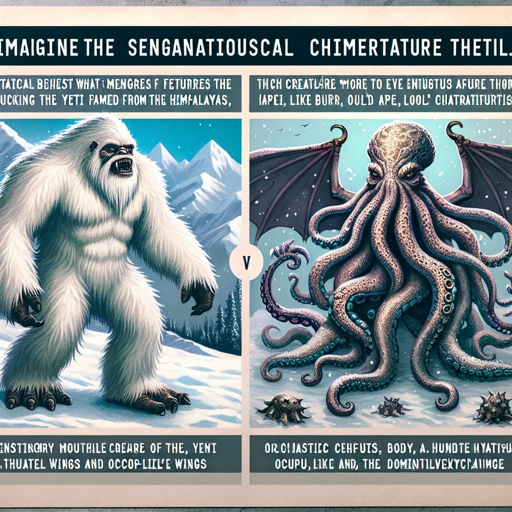 Yeti Cthulhu Chimera: Mythical Beast Fusion