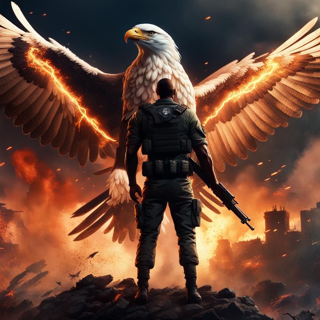 Spirit from G.I. Joe in Battle Scene