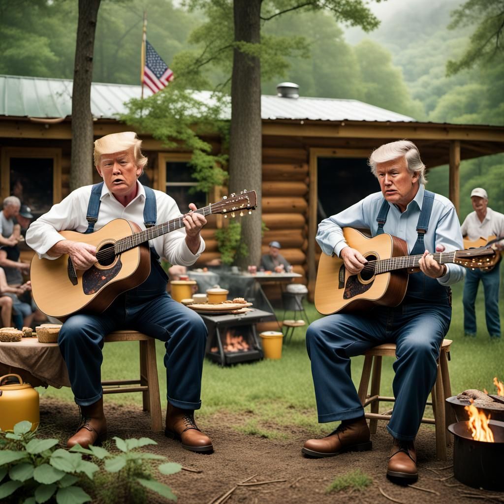 West Virginia Hills Soul, Donald and George Jamming in Harmo...