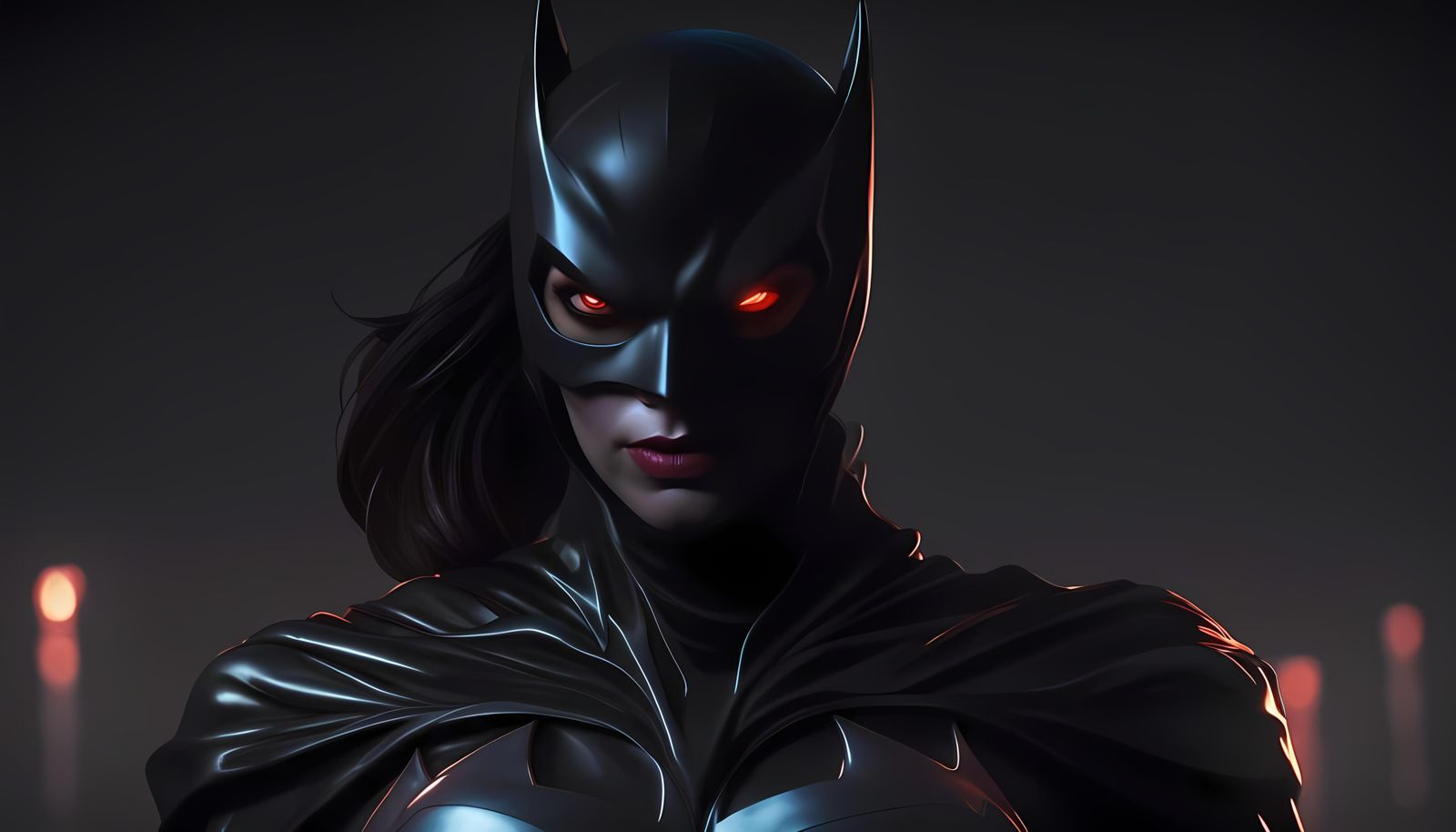 Batgirl: Horror Movie Villain in HR Geiger Style