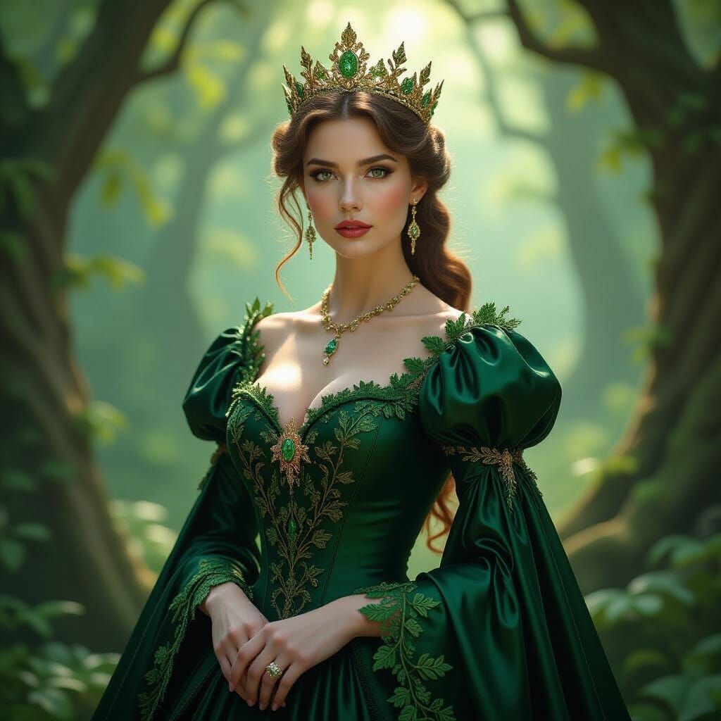 Victorian Forest Queen in Enchanted Woods