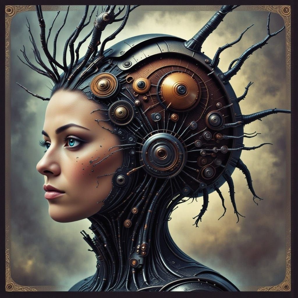 Digital Droid Serenaded by a Cicada's Melody