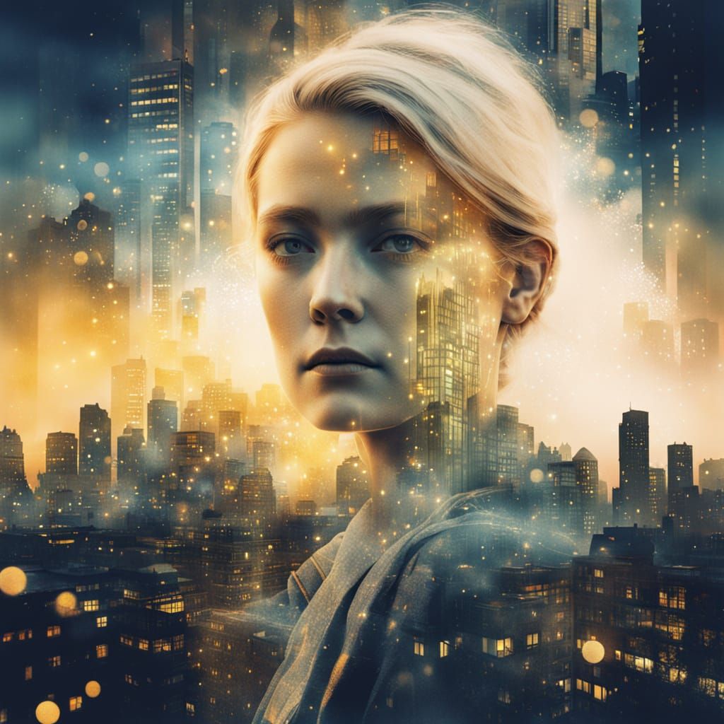 "In the heart of the city, a soul takes flight."