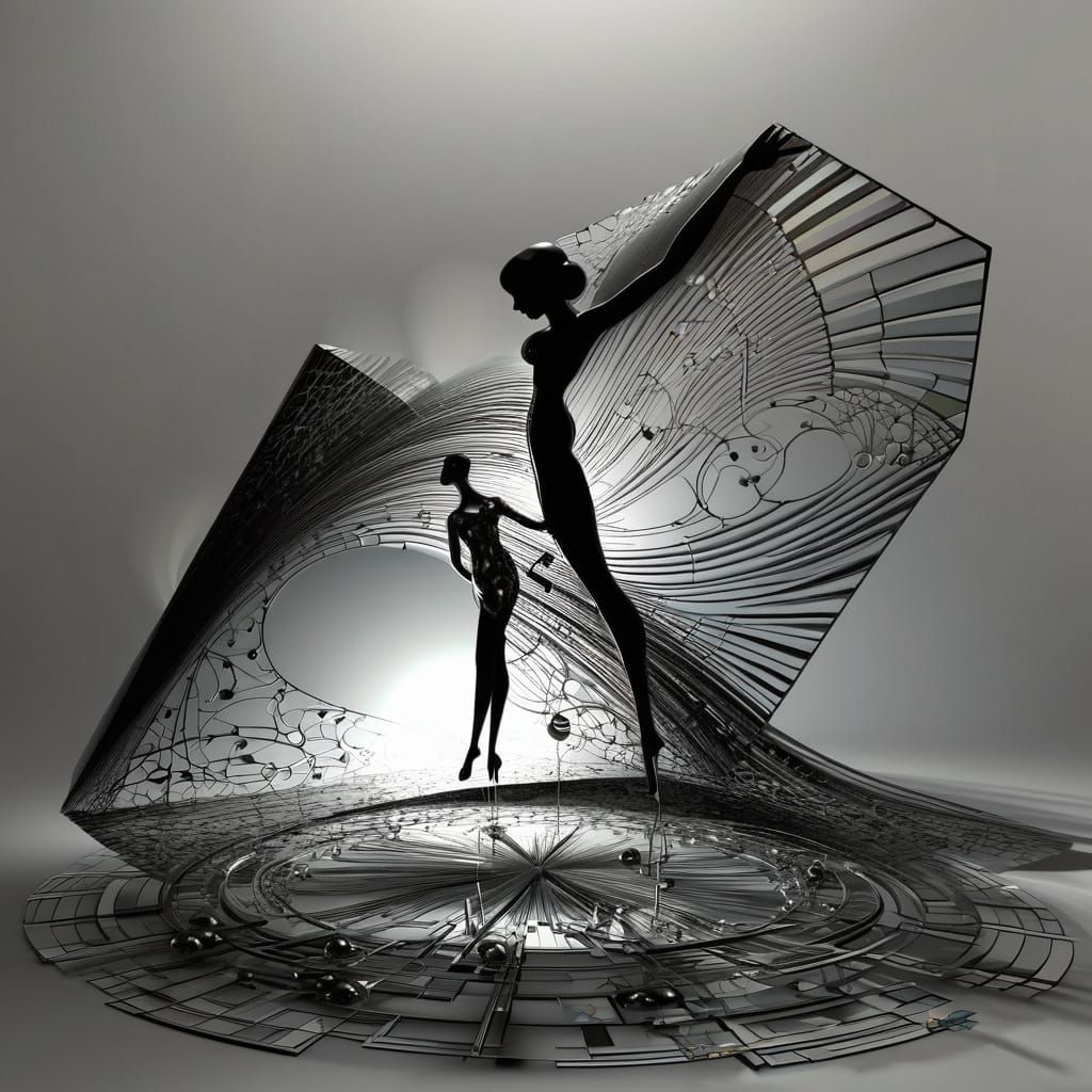 metalorganic architextual framework 3D  fractal chromoshadow...