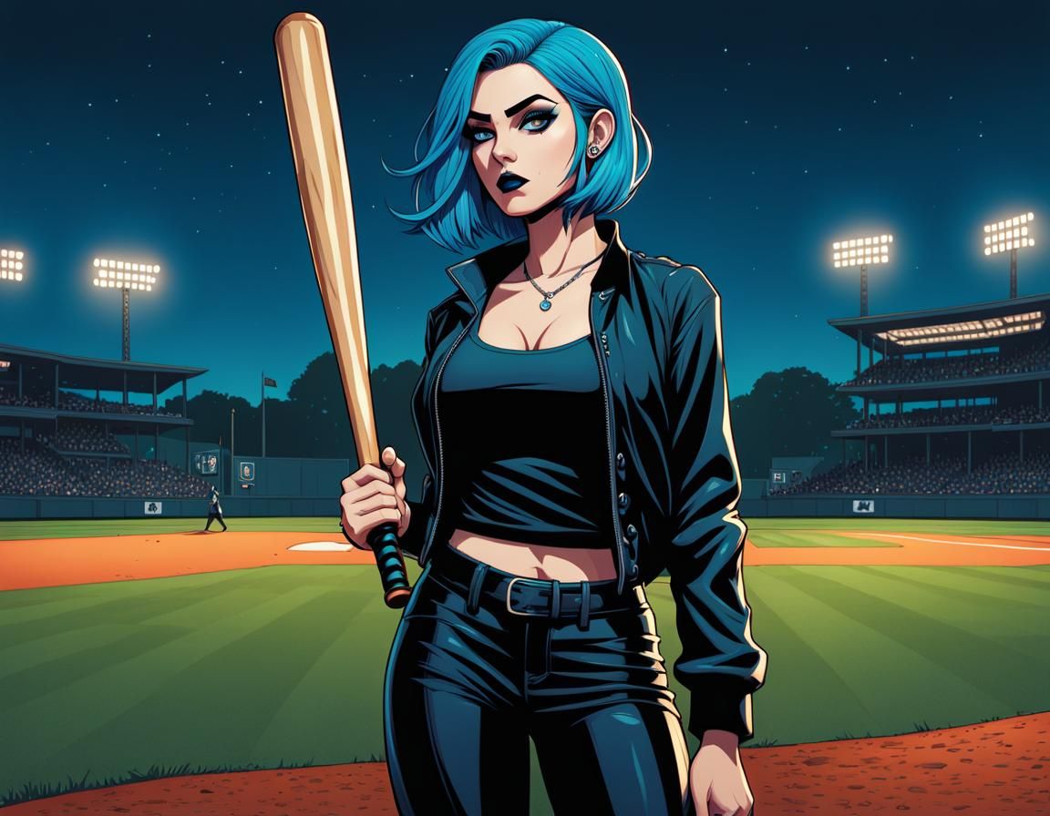 Goth Girl - Batter Up (cartoon)