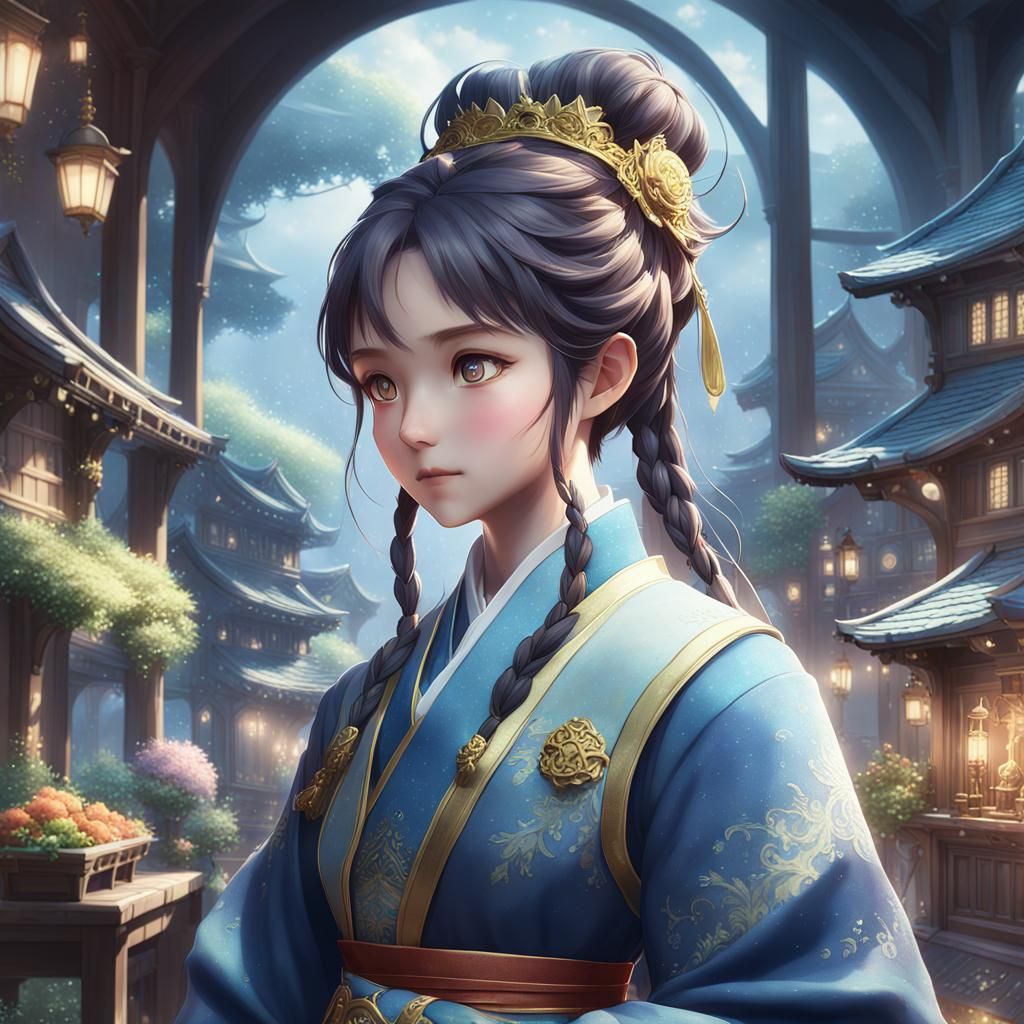 Ethereal 3D Anime Fantasy Art in High Detail