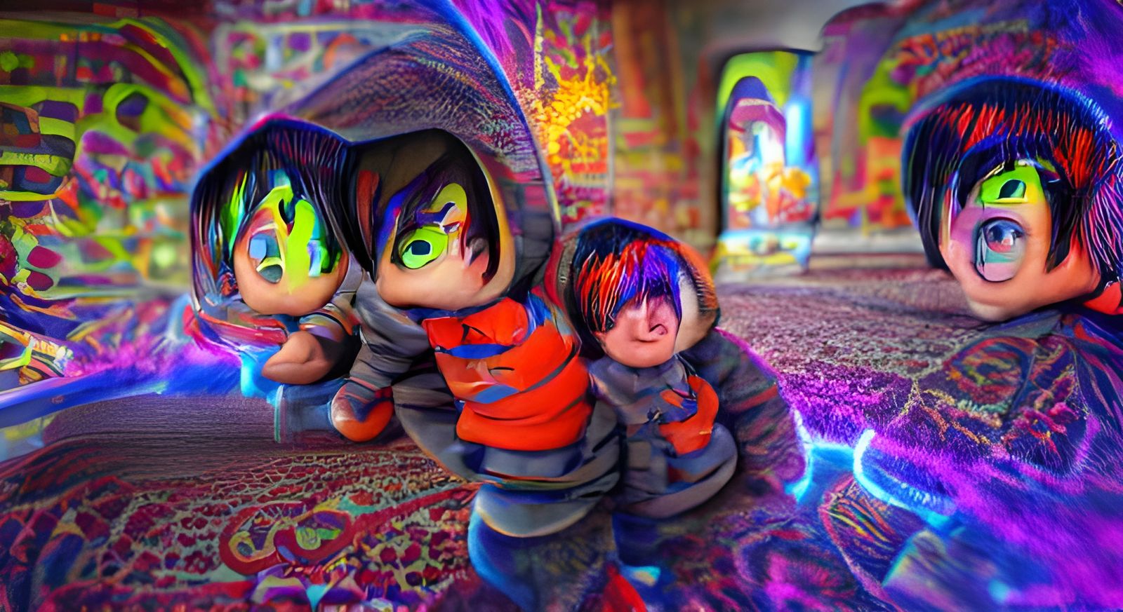 Little Nicky and Adrian in Psychedelic Hell