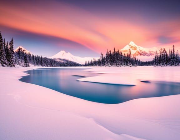 The Serene and Breathtaking Beauty of the Cold Icy Artic