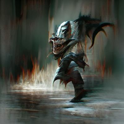 Dragonborn Unleashes a Sinister Shout