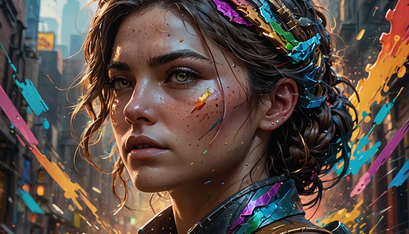 Intricately Detailed Female Thranx Portrait