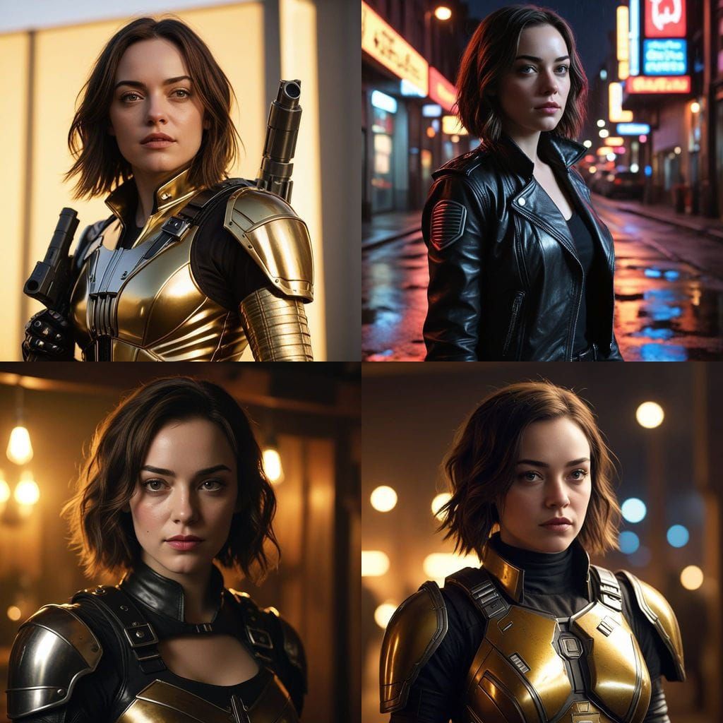 Violett Beane as Star Wars Bounty Hunter