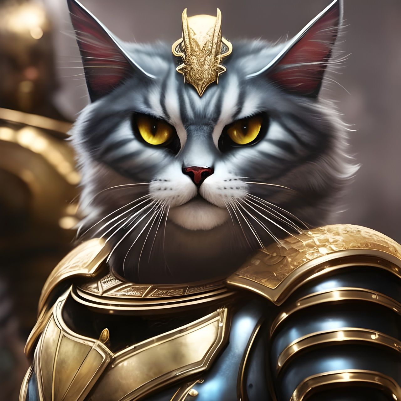 Commander in golden armor!