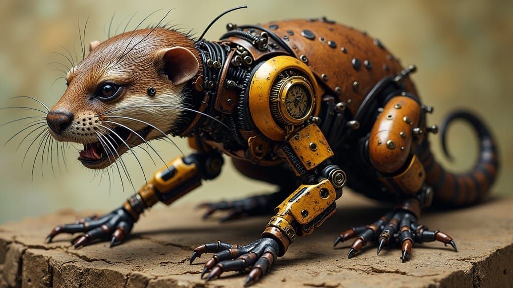 Clockwork Chimera: Robotic Hybrid Creature
