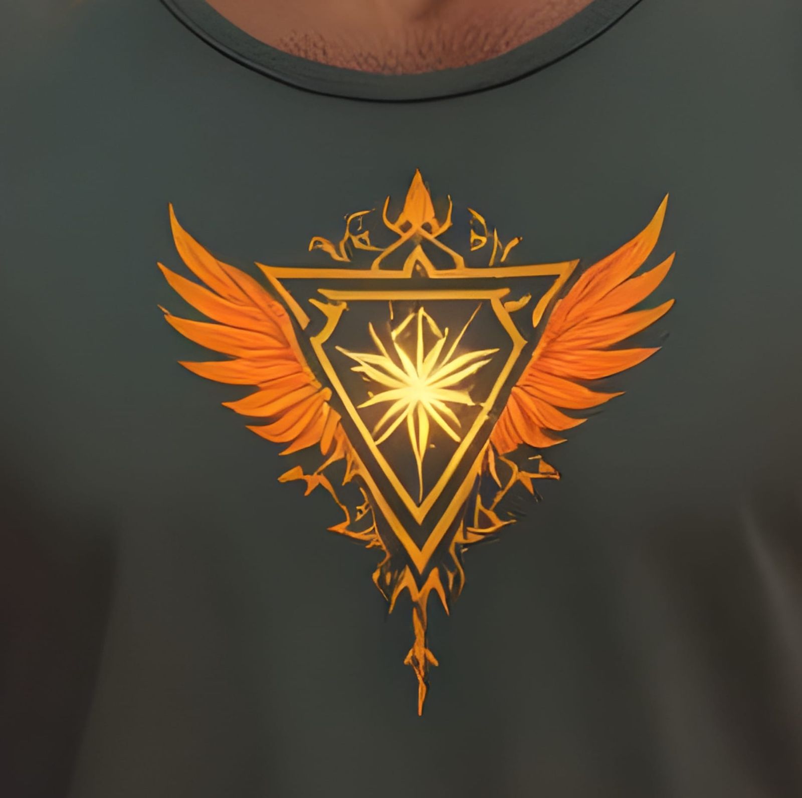 Phoenix and Empath Tattoo in Digital Art Style