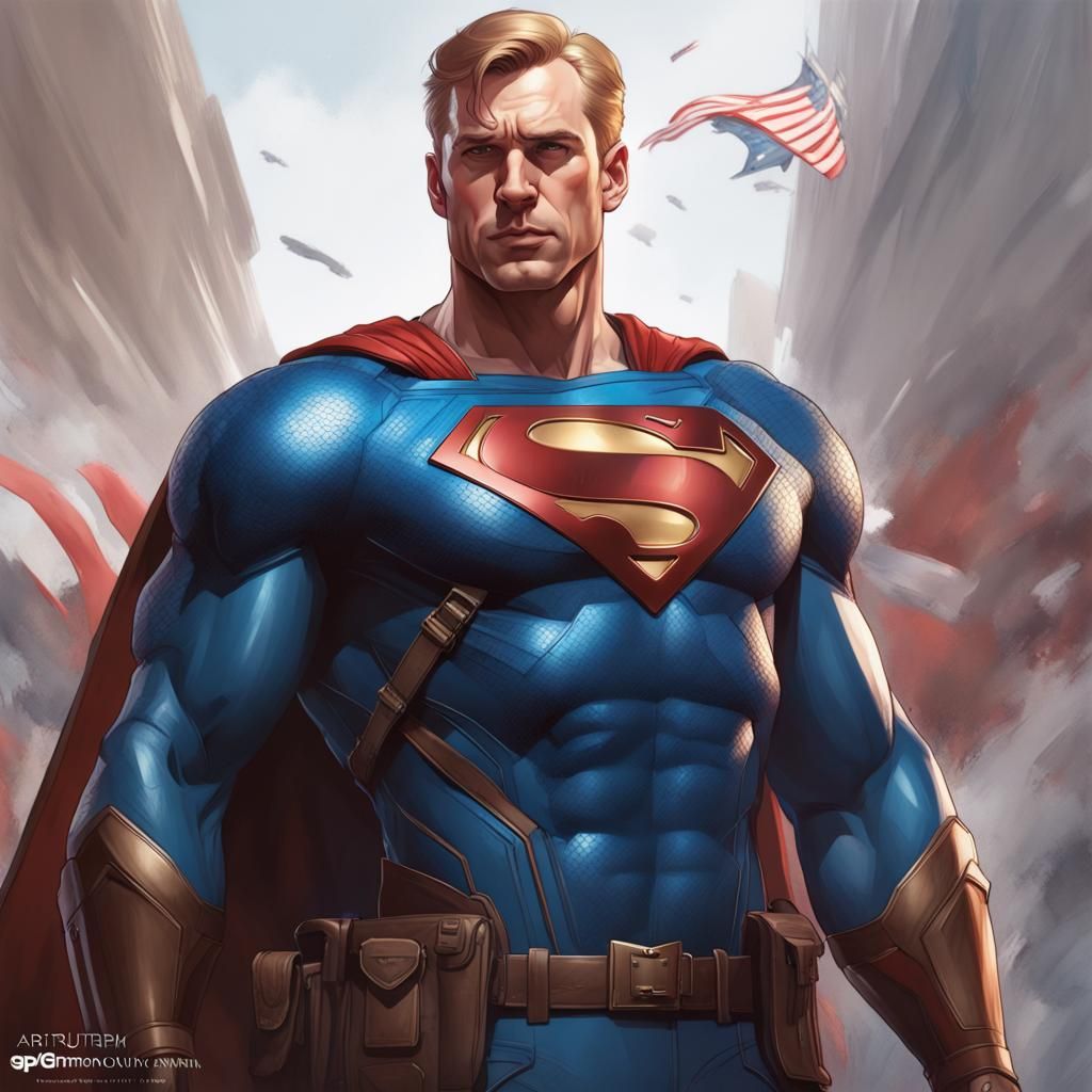 Hyperdetailed Superhero Portrait in Dynamic Lighting