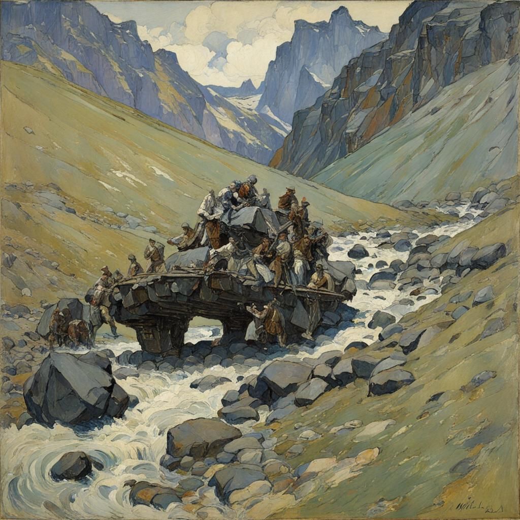 Symbolist Painting in the Style of Vrubel