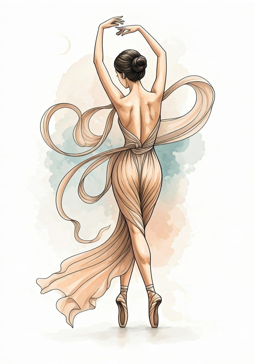 Ethereal Dance in Celestial Patterns