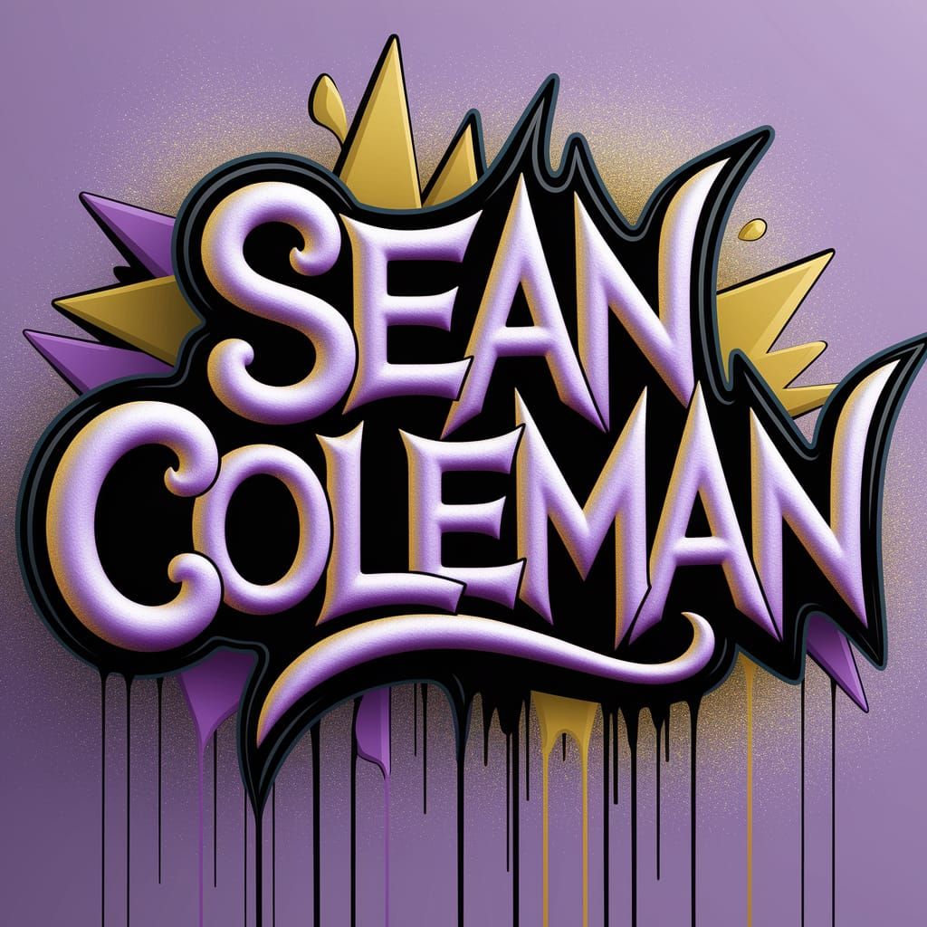 3D Graffiti Name Art: Sean Coleman in Digital Painting