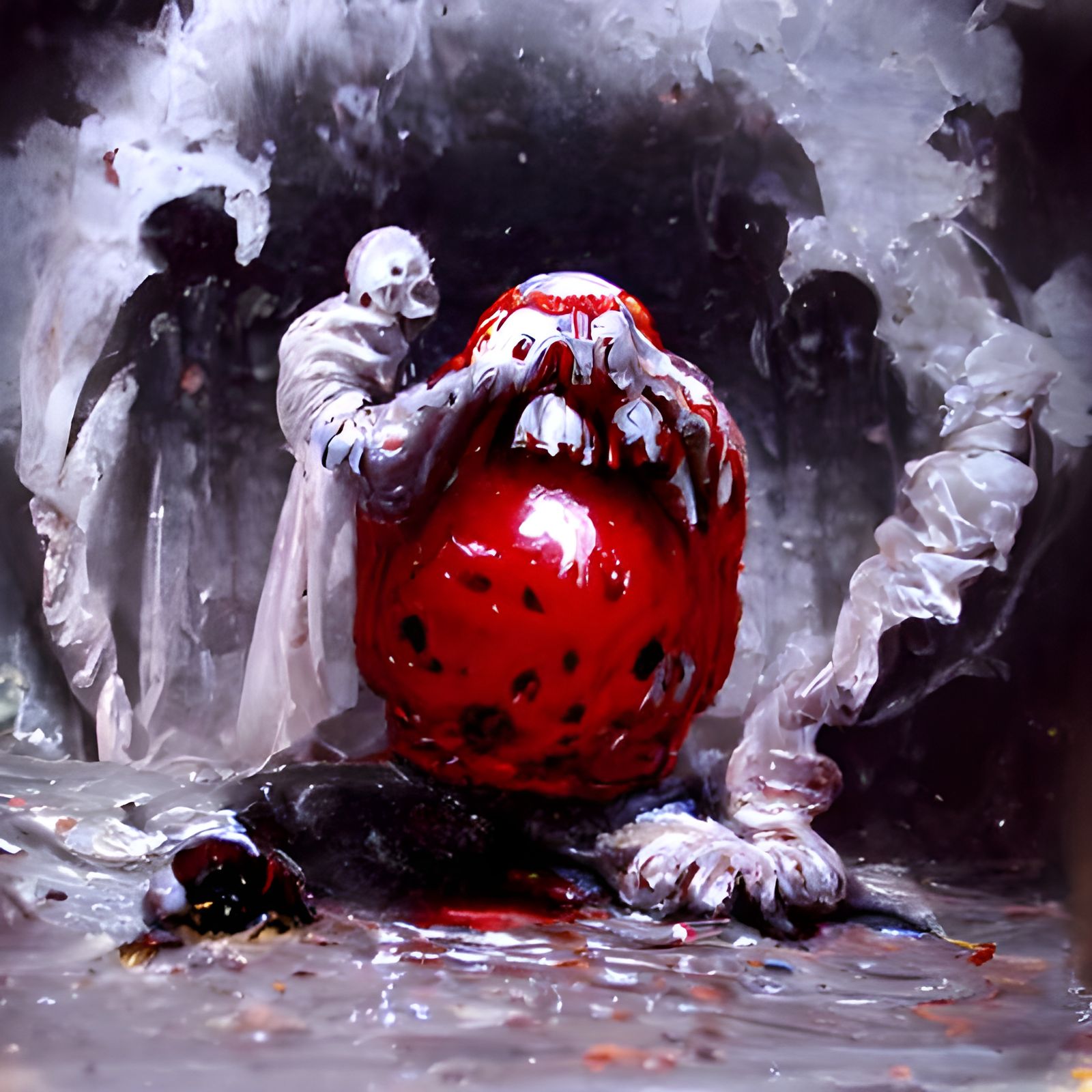 Vintage Halloween Decoration Horror Art