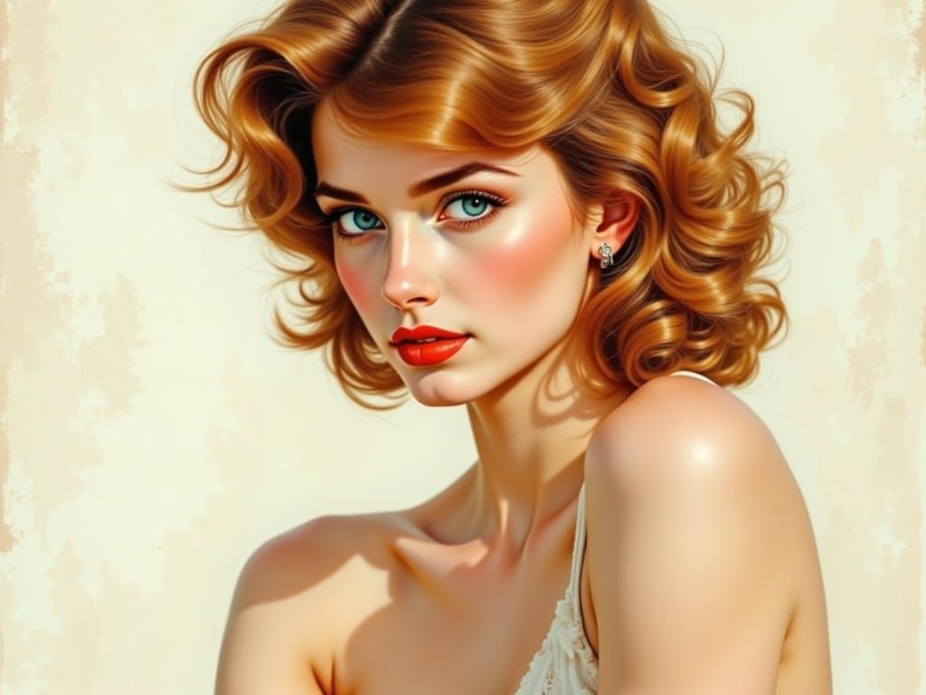 Vintage Pin-Up Beauty with Modern Flair