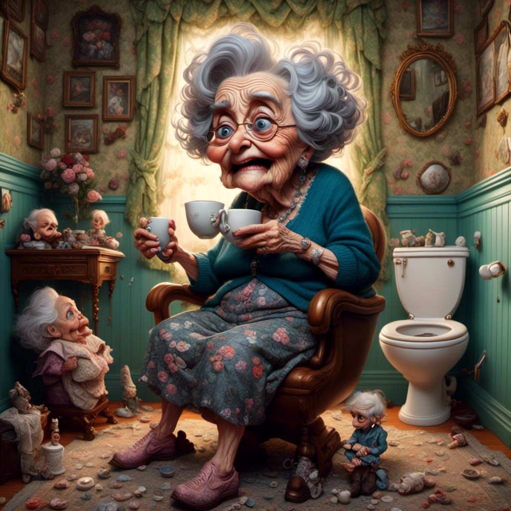 Grandma's Coffee Kick Causes Hilarious Toilet Mishap