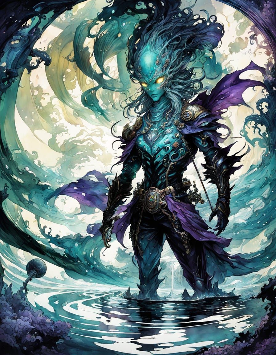 Cosmic Fantasy Masterpiece in Vibrant, Dreamy World