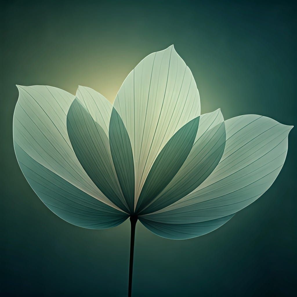 Ethereal Botanical Bloom in Soft Pastels