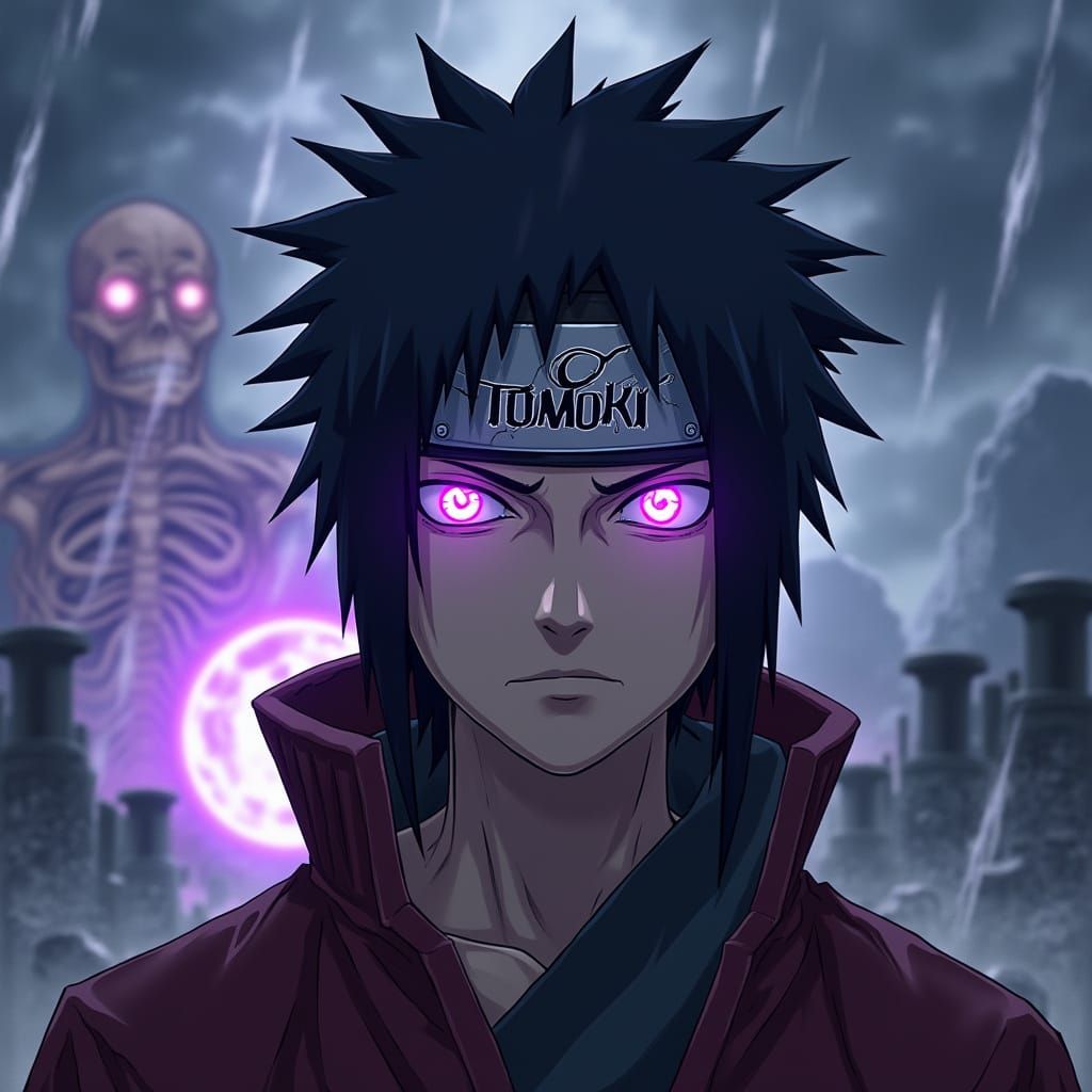 Obito Uchiha War Arc Portrait with Rinnegan