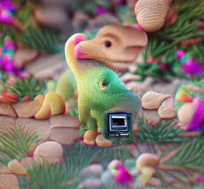 Cute Dinosaur in 8k Resolution