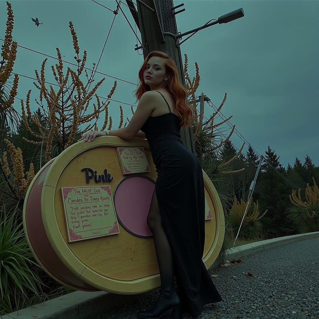 Pink Dreaming Abstract Landscape