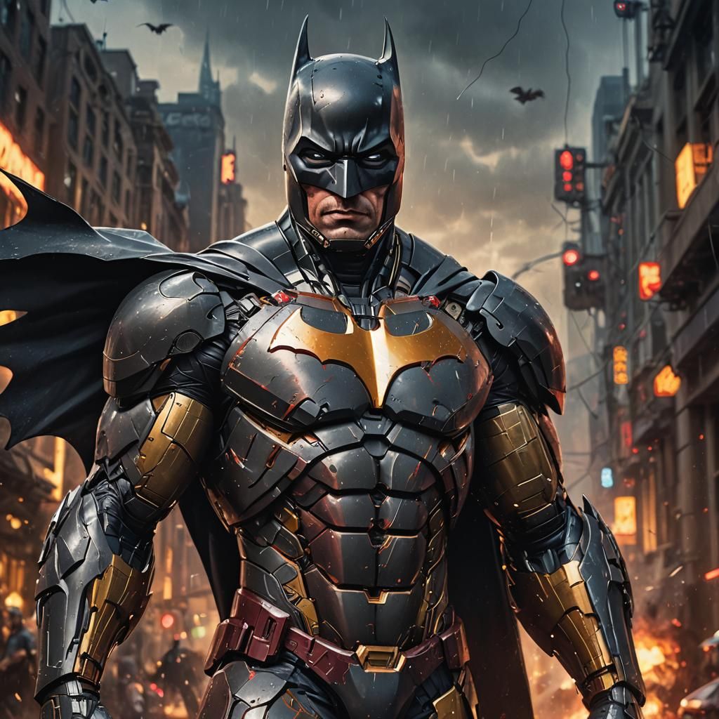 Batman in Ironman Style: 4K Ultra High Definition