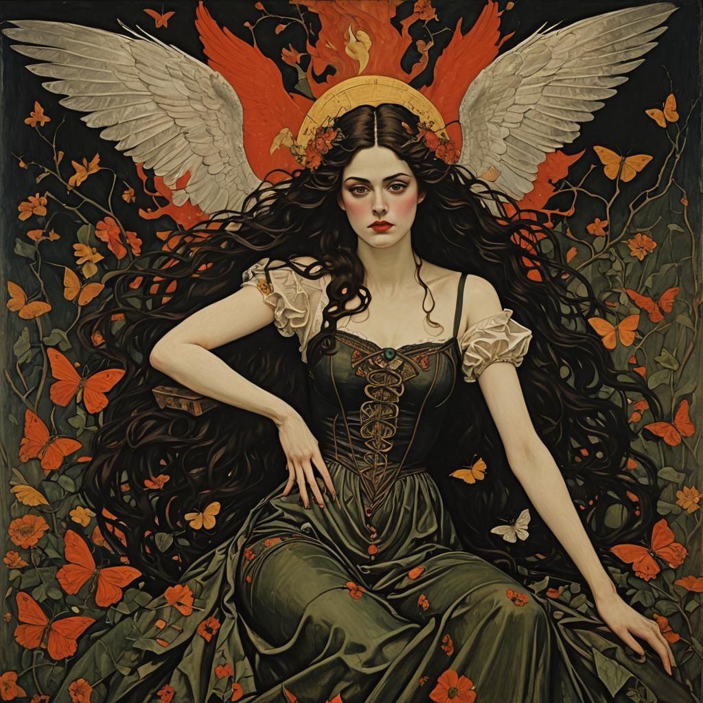 Abstract Impressionist Portrait Generated From Surnames