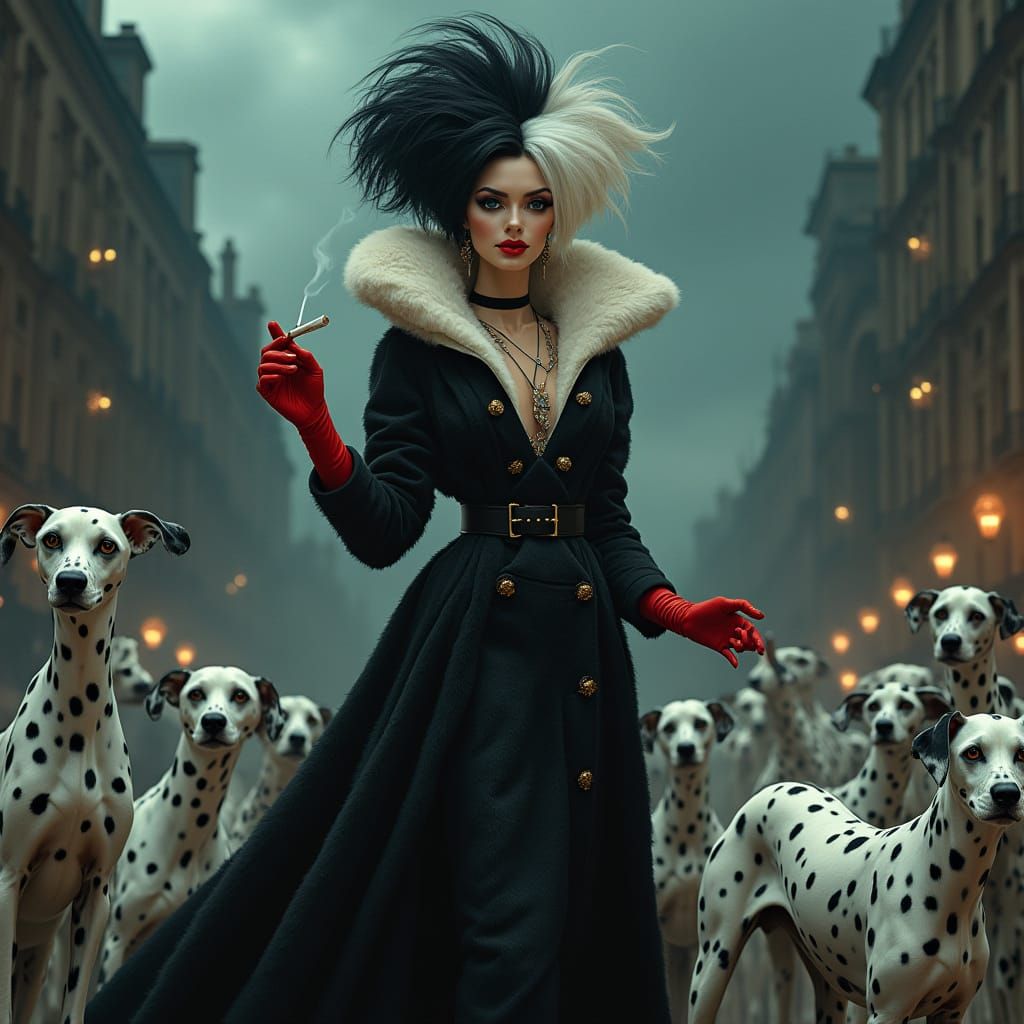 Cruella de Vil: Fashion Icon in Gothic London