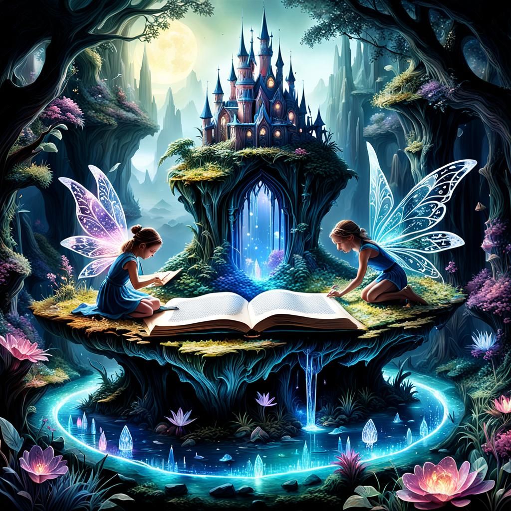 Magical Crystal Fairy World Pop-Up Book Creation