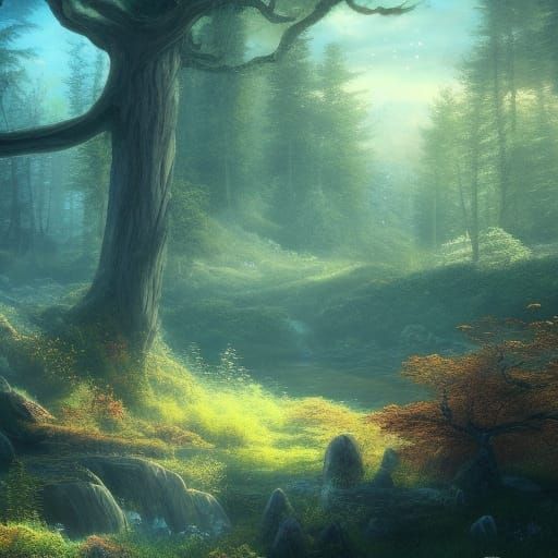 Eerie Liminal Space: Abandoned House in Dream Forest