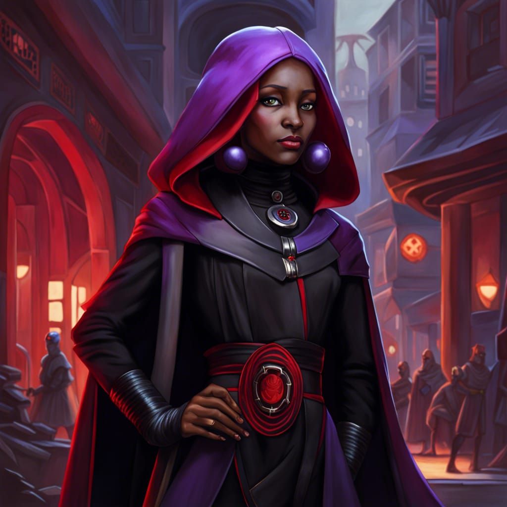 Twi'lek Girl in Star Wars City Portrait