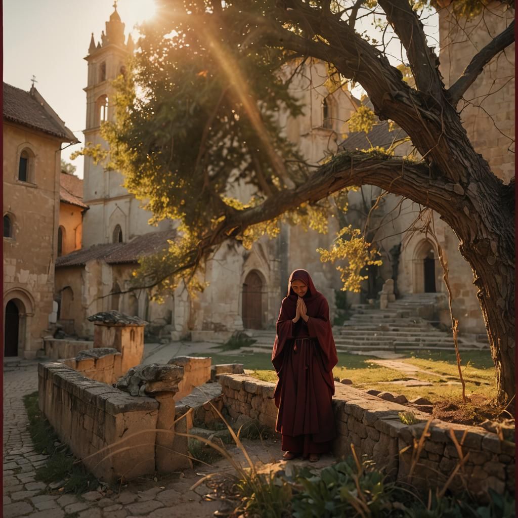 Shadowed Woman's Face in Film-Noir Surrealism