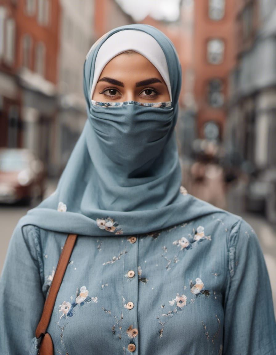 Beautiful Hijabi Woman in Copenhagen